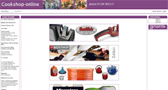 Desktop Screenshot of cookshop-online.co.uk