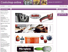 Tablet Screenshot of cookshop-online.co.uk